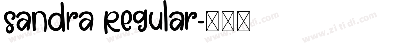 Sandra Regular字体转换